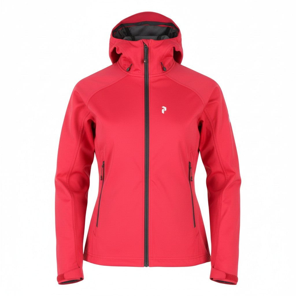 PEAK PERFORMANCE R&D W Aneto J Women Jacket XL Pink Hooded Full Zip Lightweight