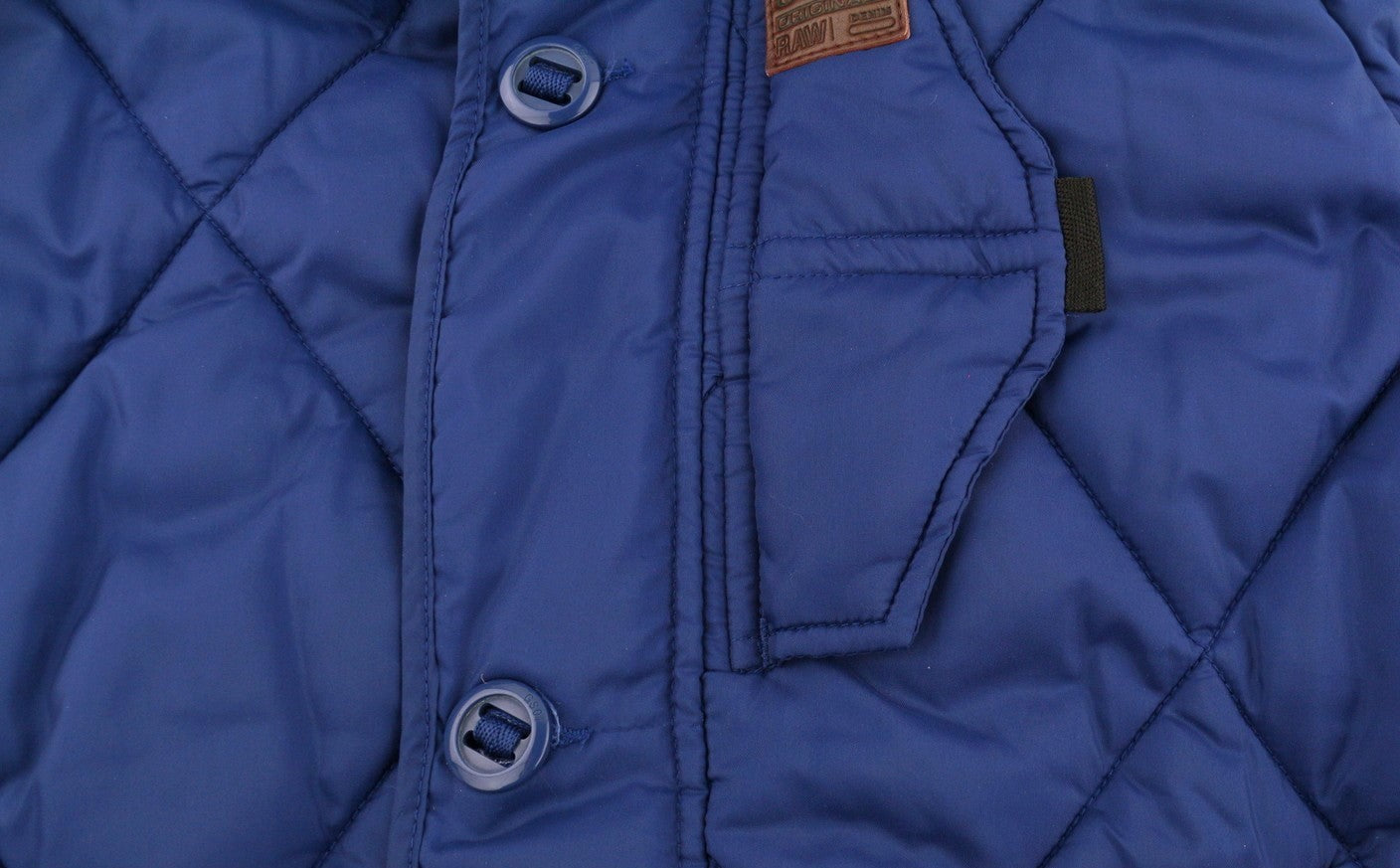 G-STAR Doonray Quilted Men Waistcoat M Blue Padded Quilted Hooded Full Zip