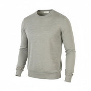 SUITSUPPLY Men Jumper M Grey Melange Merino Wool Knit Crew Pull On