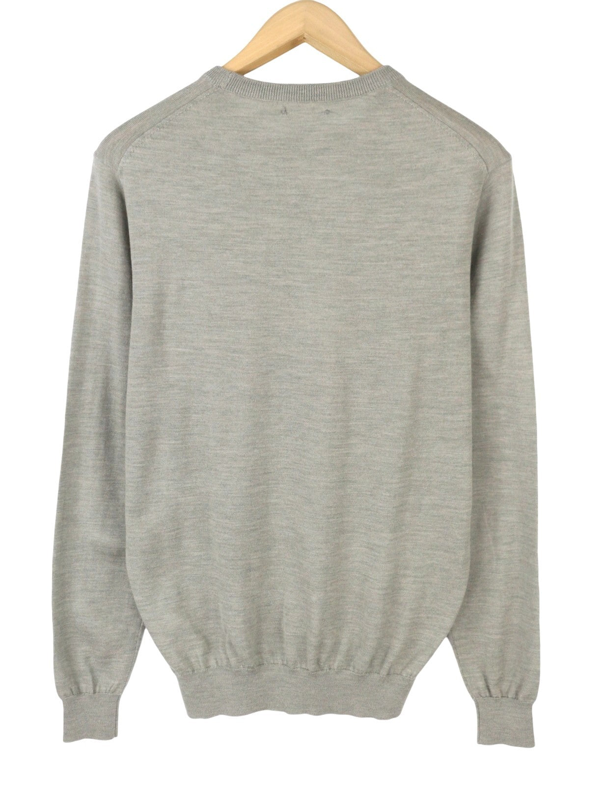 SUITSUPPLY Men Jumper M Grey Melange Merino Wool Knit Crew Pull On