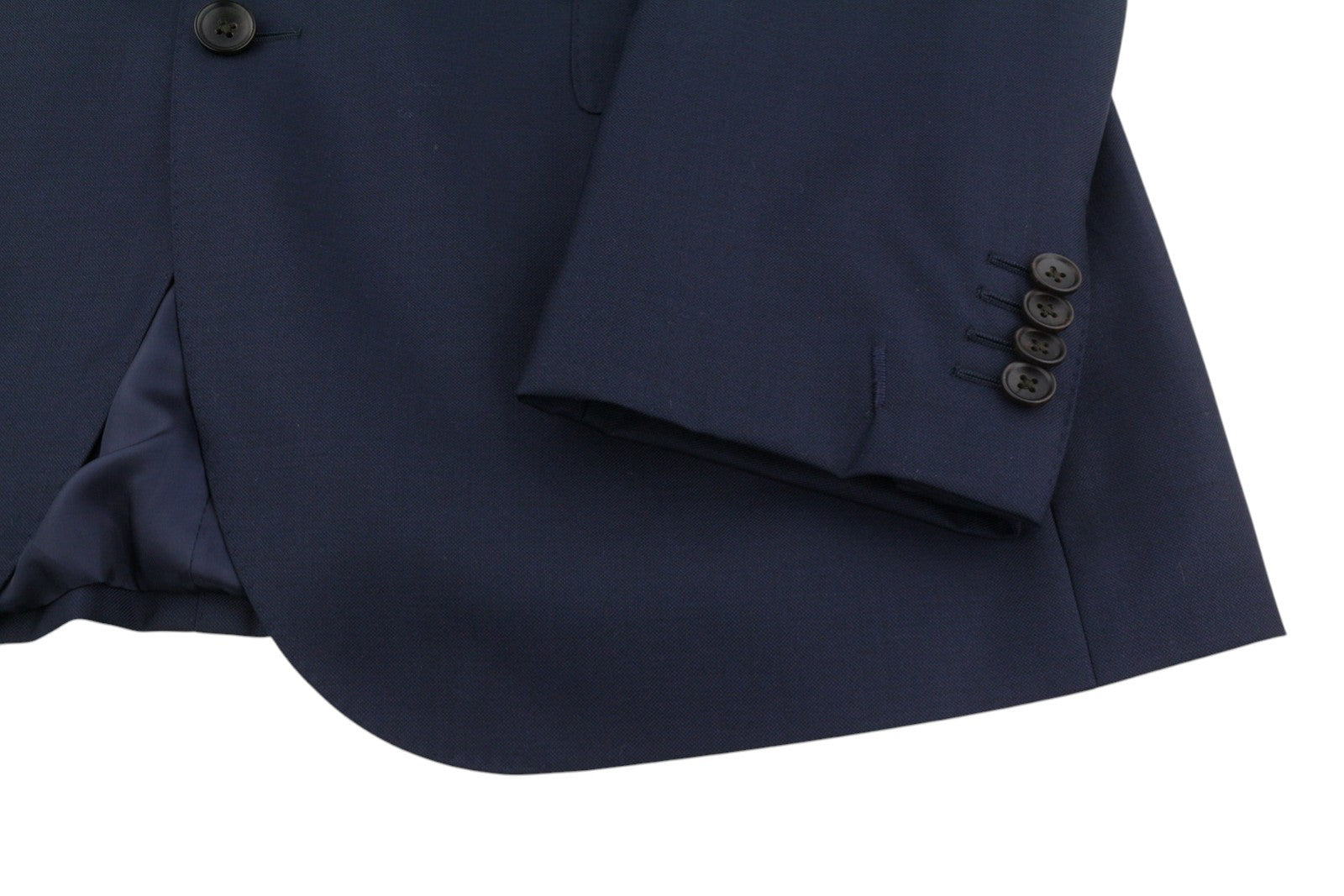 SUITSUPPLY Lazio Single Breasted Men Blazer UK46S Dark Blue Wool Notch Lapel