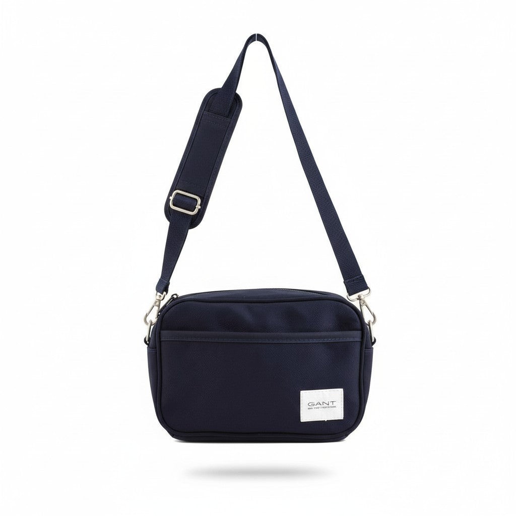 GANT Essential Shoulder Women Bag OS Evening Blue Adjustable Strap Logo