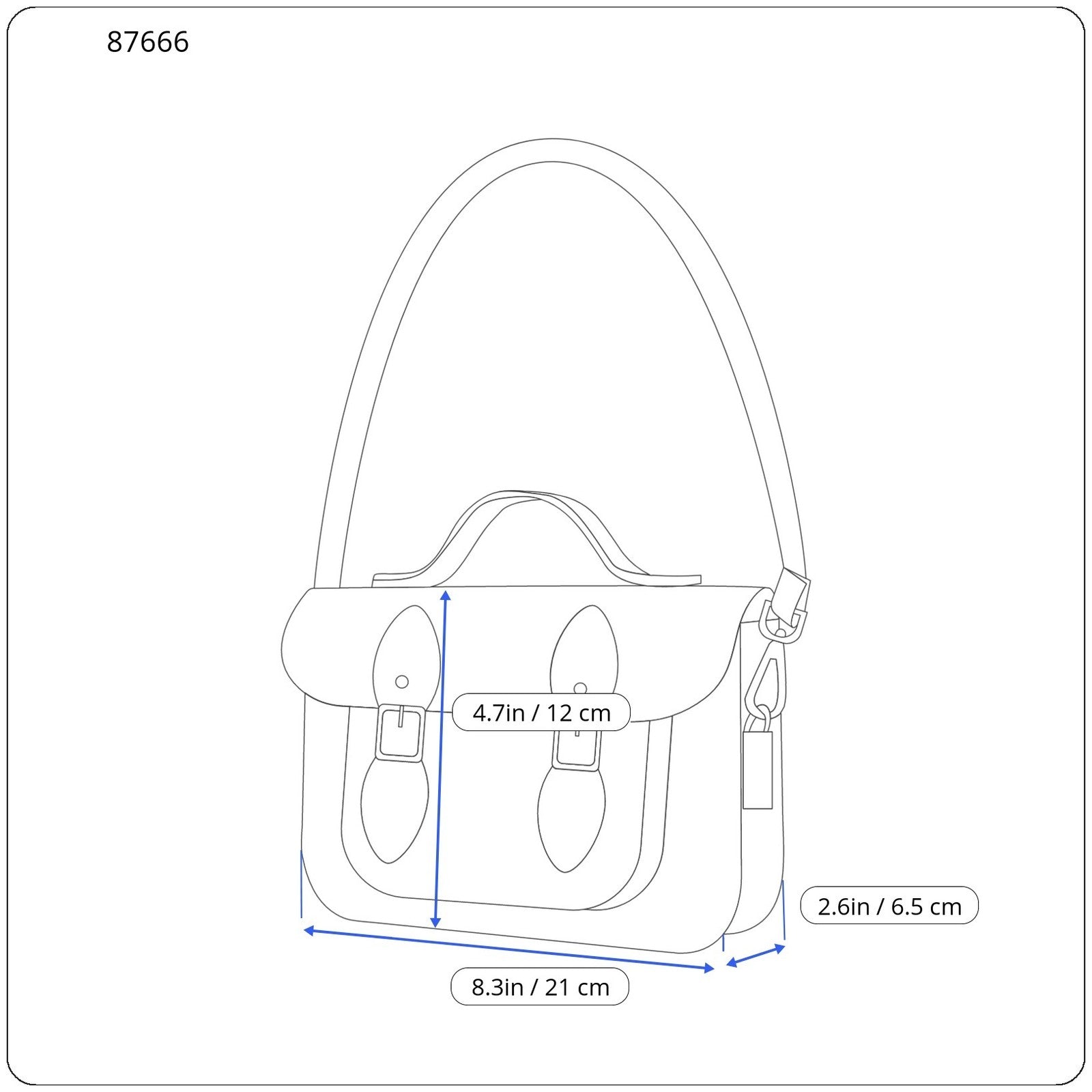 GANT Essential Shoulder Women Bag OS Evening Blue Adjustable Strap Logo