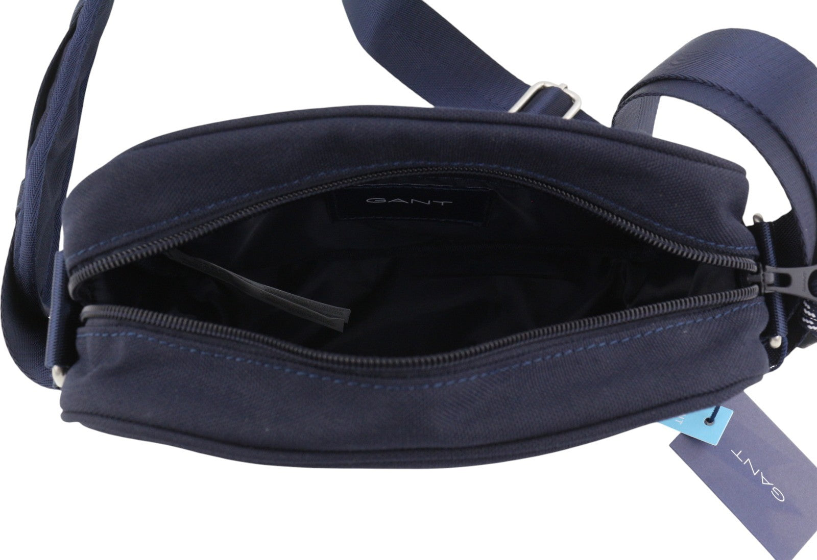 GANT Essential Shoulder Women Bag OS Evening Blue Adjustable Strap Logo