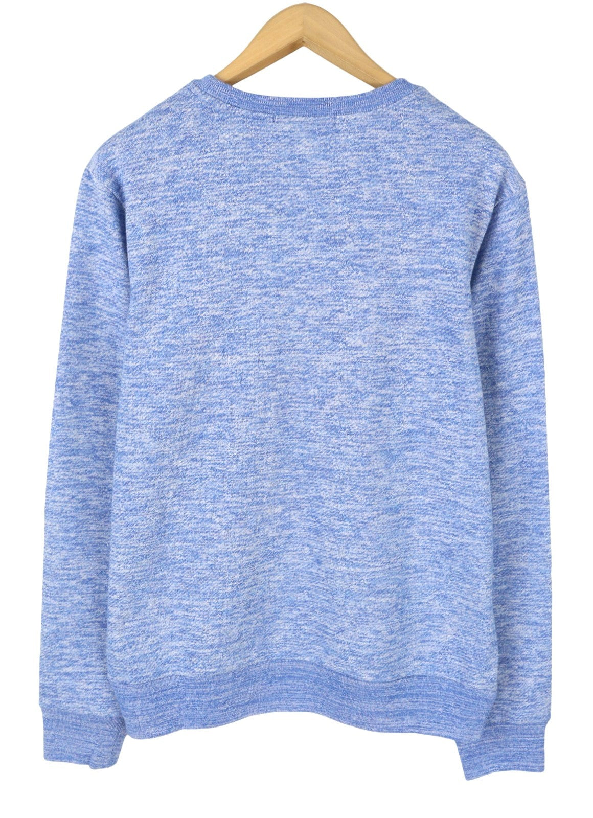 SCOTCH & SODA Men Sweatshirt M Blue Melange Crew Neck Long Sleeve Pull On