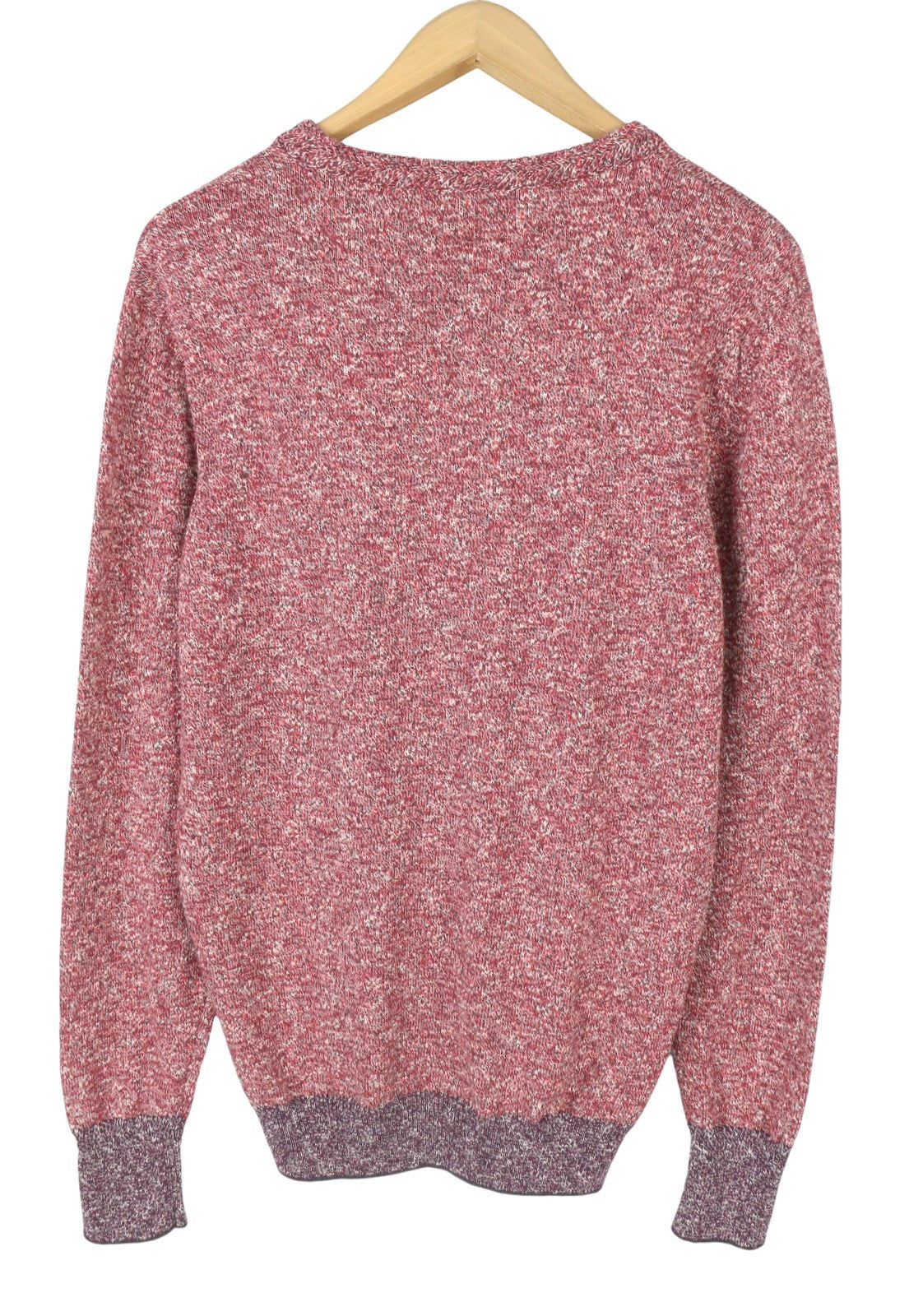 SCOTCH & SODA Men Jumper M Red Melange Crew Neck Tight Knit Long Sleeve Pull On
