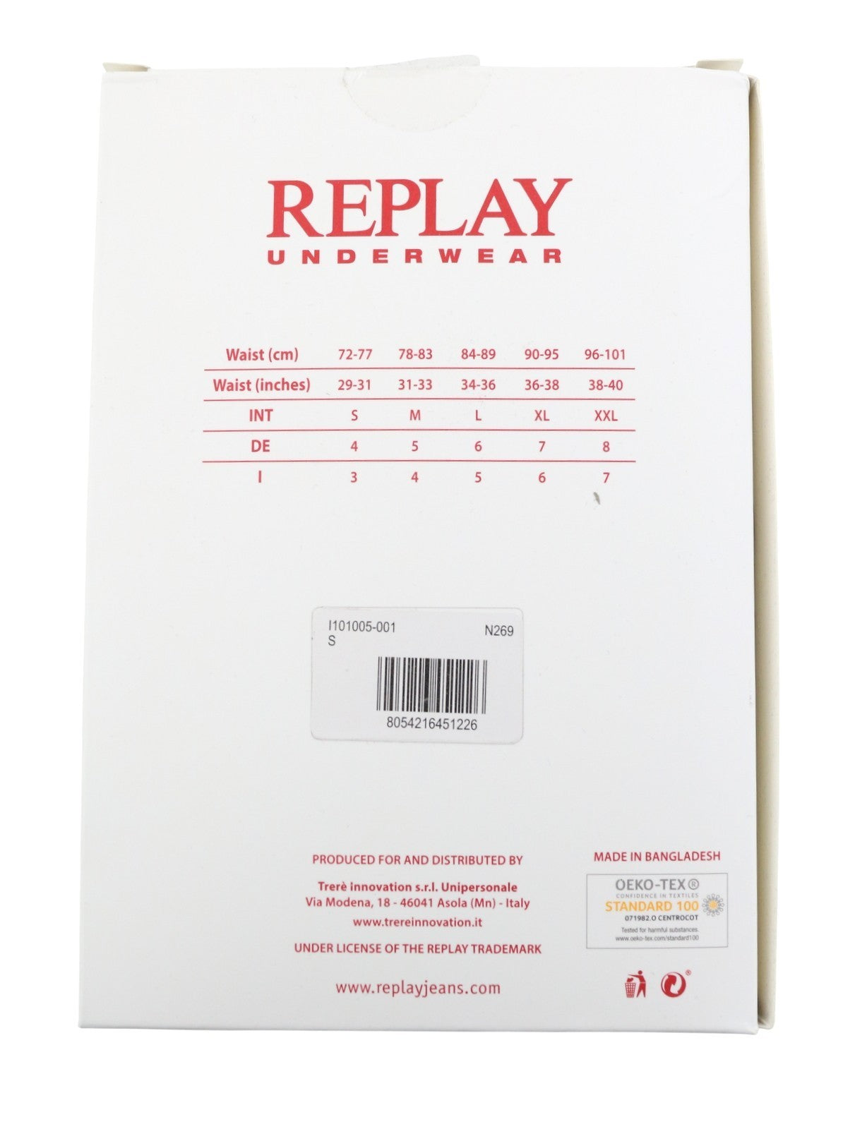 REPLAY Men Underwear S Black Elastic Waist Cotton Stretchy Trunks 2 Pack