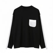 AMBUSH Taped Knit Men Jumper L Black Wool Blend Crew Neck Pull On RRP568