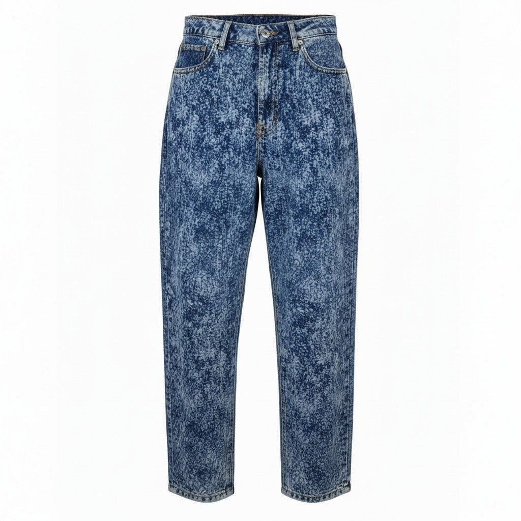 1989 STUDIO Marble Mastiff Denim Men Jeans W34 Blue Wide Fit Zip Fly RRP450