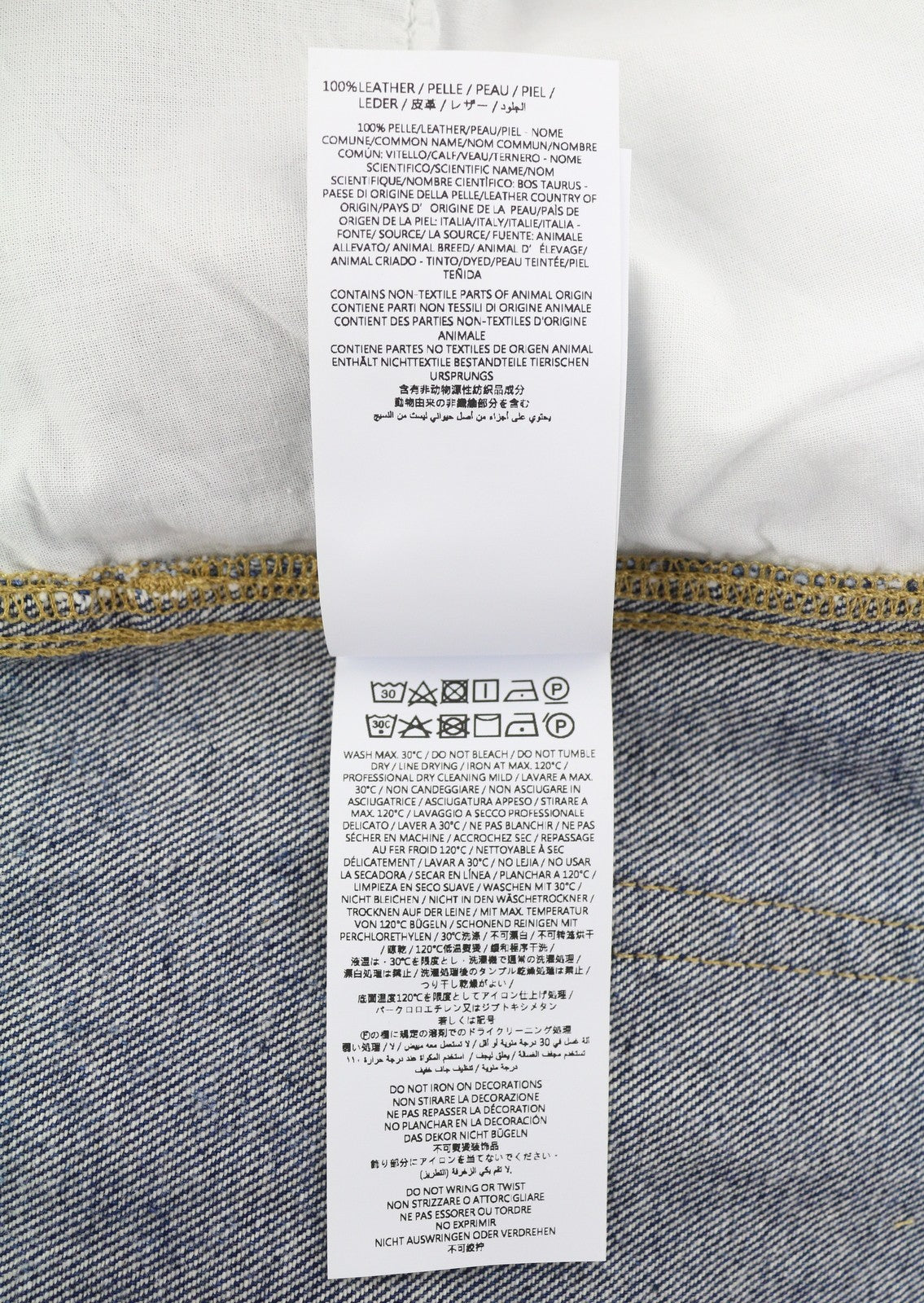 1989 STUDIO Marble Mastiff Denim Men Jeans W34 Blue Wide Fit Zip Fly RRP450