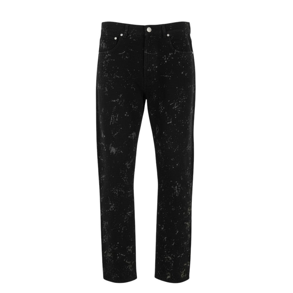 1989 STUDIO Spot Rhodesian Men Jeans W30 Black Paint Detail Zip Fly RRP501