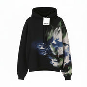 AMBUSH Graphic Tap Shoe Snorke Men Hoodie M Grey Patterned Pull On RRP565