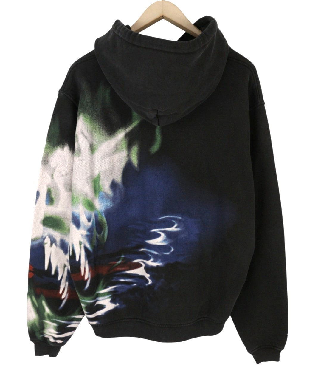 AMBUSH Graphic Tap Shoe Snorke Men Hoodie M Grey Patterned Pull On RRP565