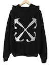 Black Cotton Hoodie