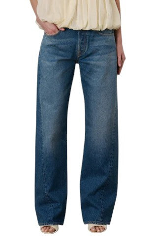 ARMARIUM Diletta Women Jeans 42 Blue Faded Relaxed Twisted RRP415
