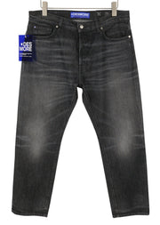 DESMORE 5 Tasche Co Black Men Jeans W36 Slim Button Fly