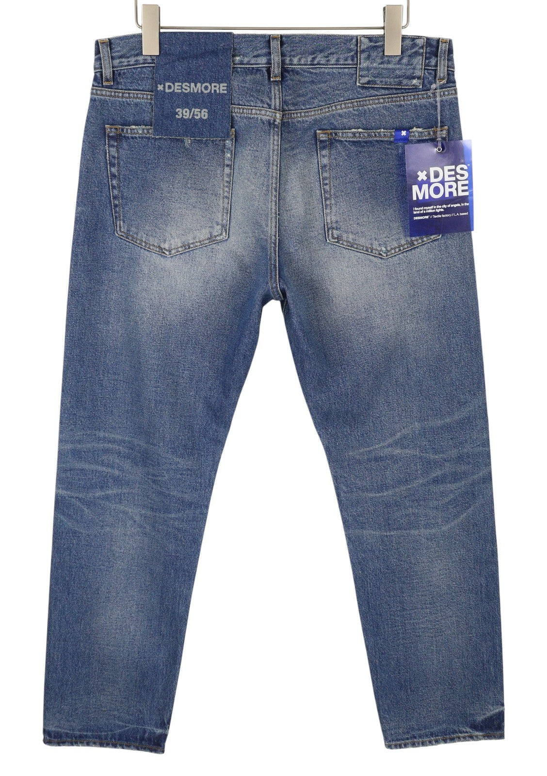 DESMORE 5 Tasche Alex Dark Blue Men Jeans W36 Slim Button Fly