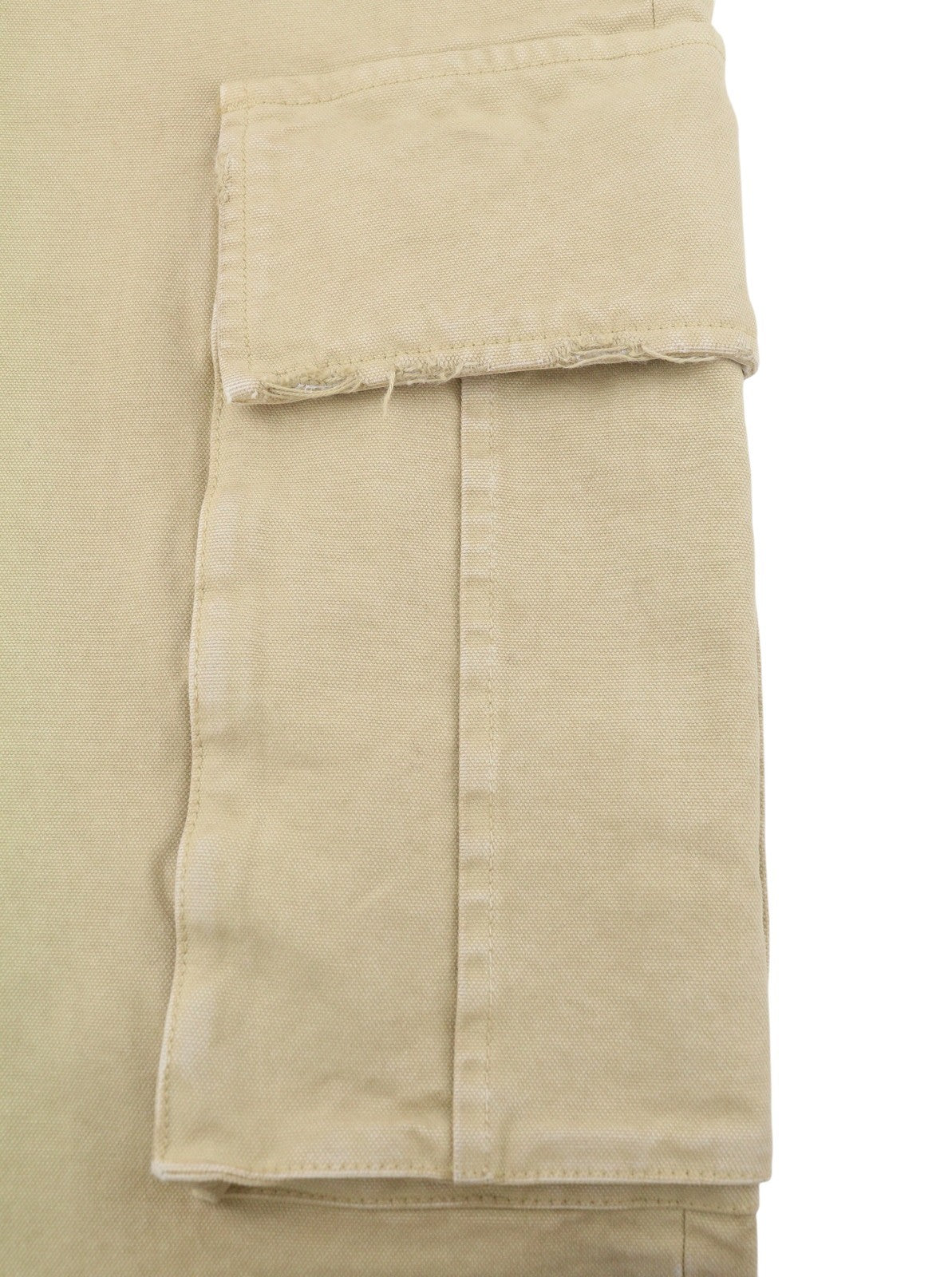 DESMORE Cargo Men Trousers W36 Light Brown Distress Zip