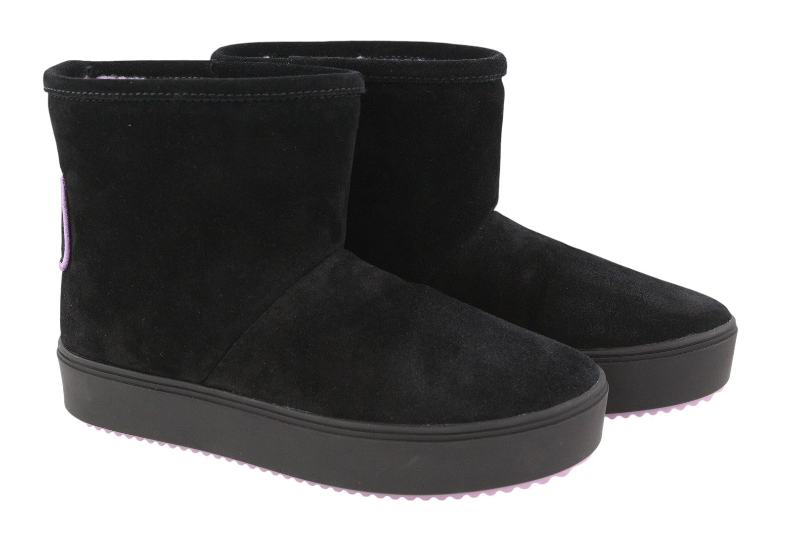 CHIARA FERRAGNI Ankle Eyelike Black Suede Women Boots EU37 RRP275
