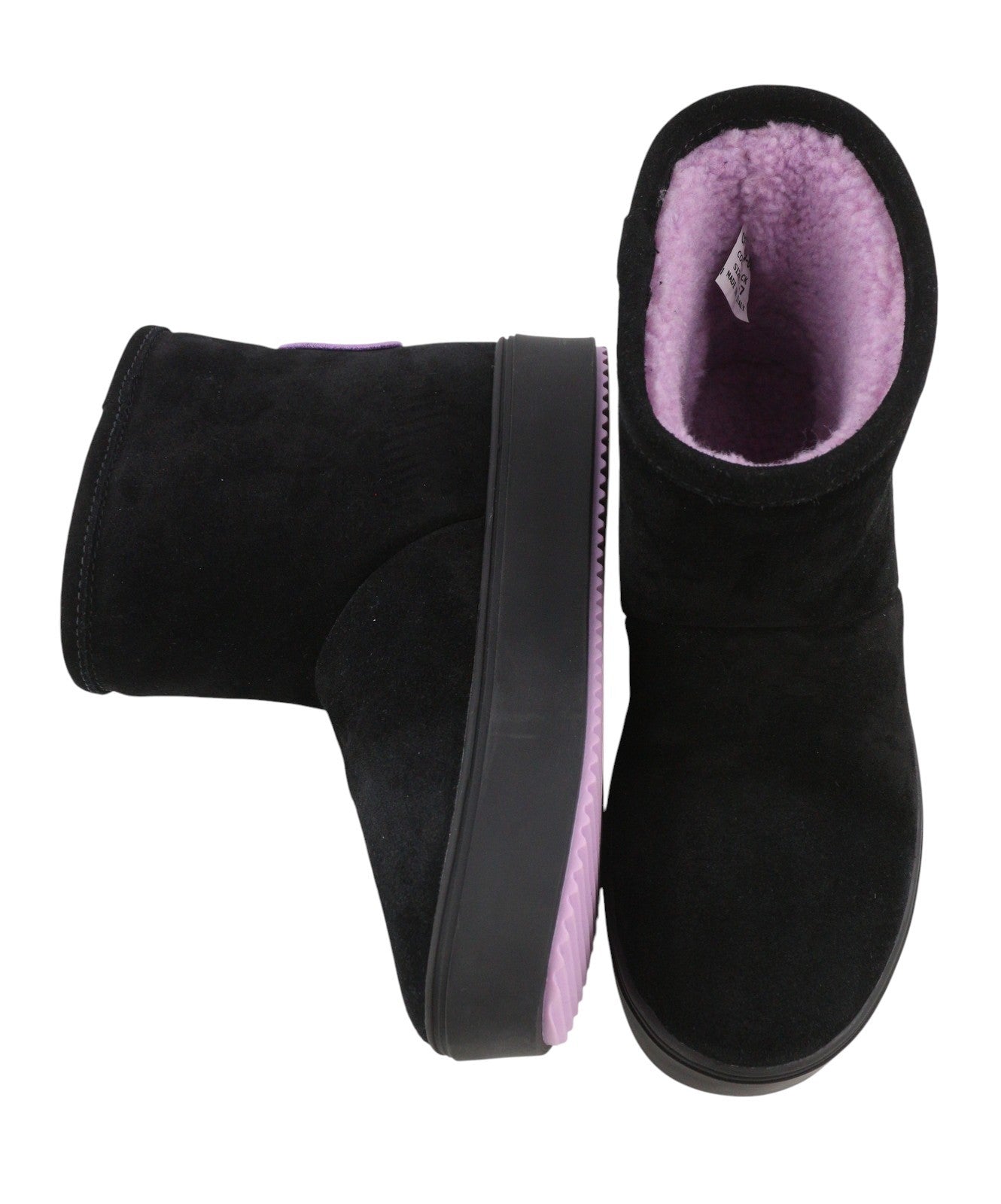 CHIARA FERRAGNI Ankle Eyelike Black Suede Women Boots EU37 RRP275