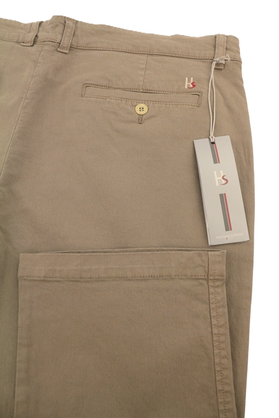 HARMONT & BLAINE Sport Men Trousers 54 W39 Brown Regular Fit Zip Fly Chino