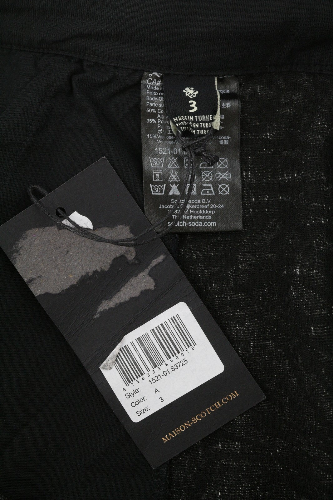MAISON SCOTCH Women Trousers M Black Zebra Pattern Zip Bottoms Sweatpants