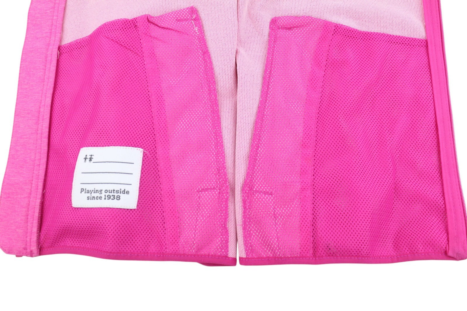 COLUMBIA Women Jacket XL Pink Melange Softshell Hooded Full Zip Lightweight