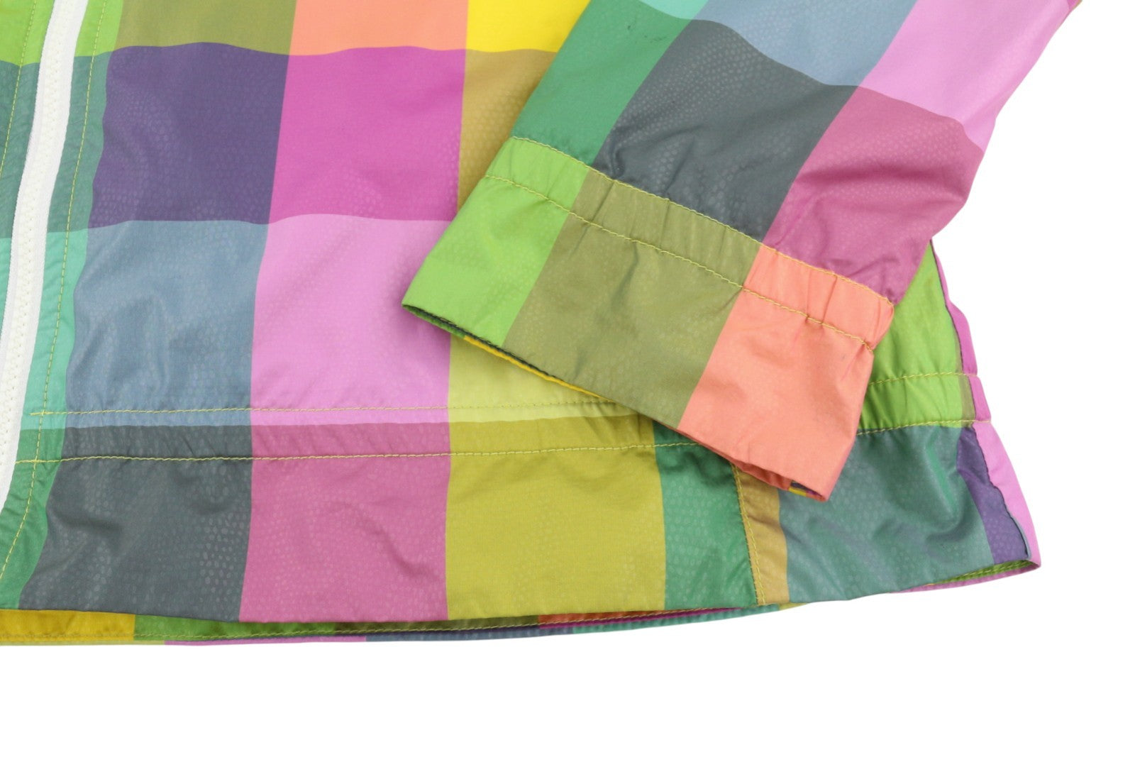 THE NORTH FACE Women Jacket XL Multicolor Plaid Windbreaker Full Zip Lightweight