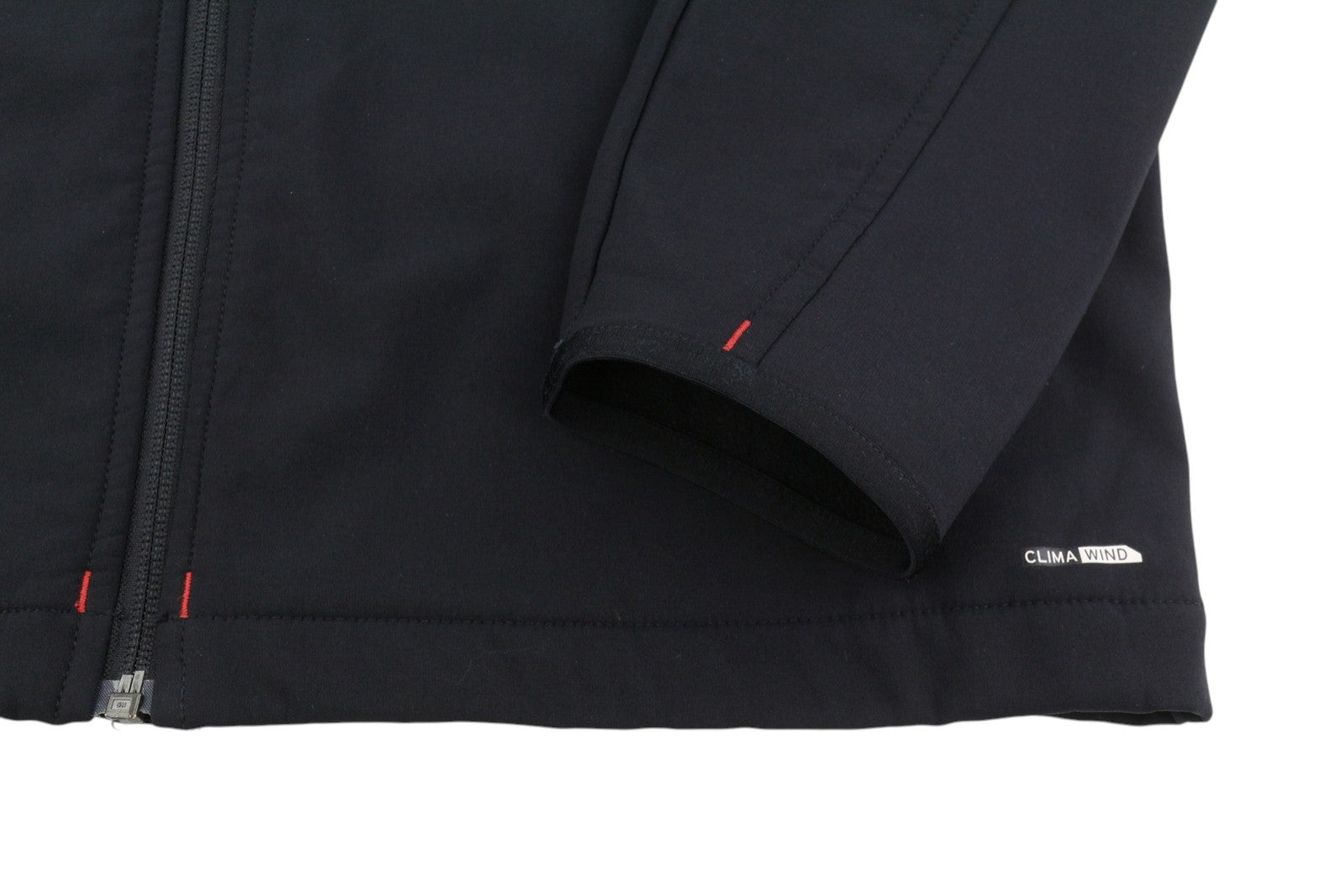 SALOMON Men Jacket M Black Clima Wind High Neck Fleece Lined Lightweight