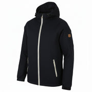 LYLE & SCOTT Men Jacket L Dark Blue Hooded Lined Full Zip Lightweight