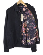 SCOTCH & SODA Men Jacket M Dark Blue Denim Button-Up Lightweight