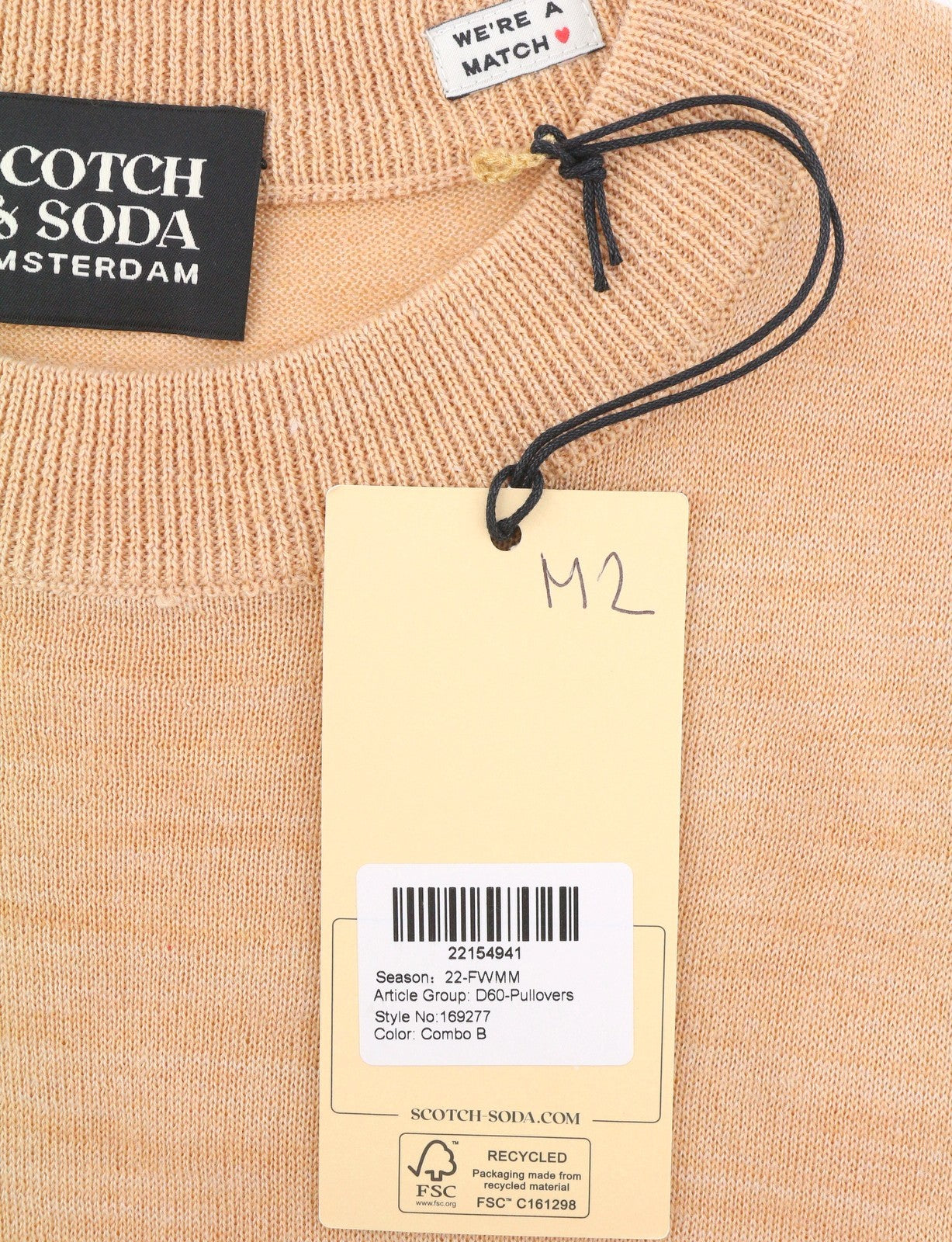 SCOTCH & SODA Men Jumper M Tie-Dye Pattern Wool Blend Tight Knit Pull On