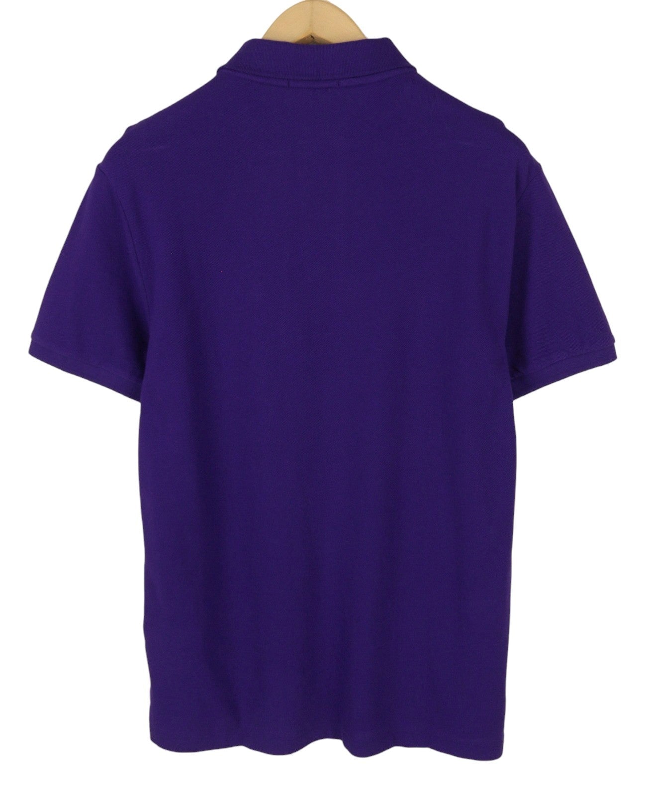 RALPH LAUREN Slim Fit Men Polo L Purple Cotton Pony Logo Short Sleeve