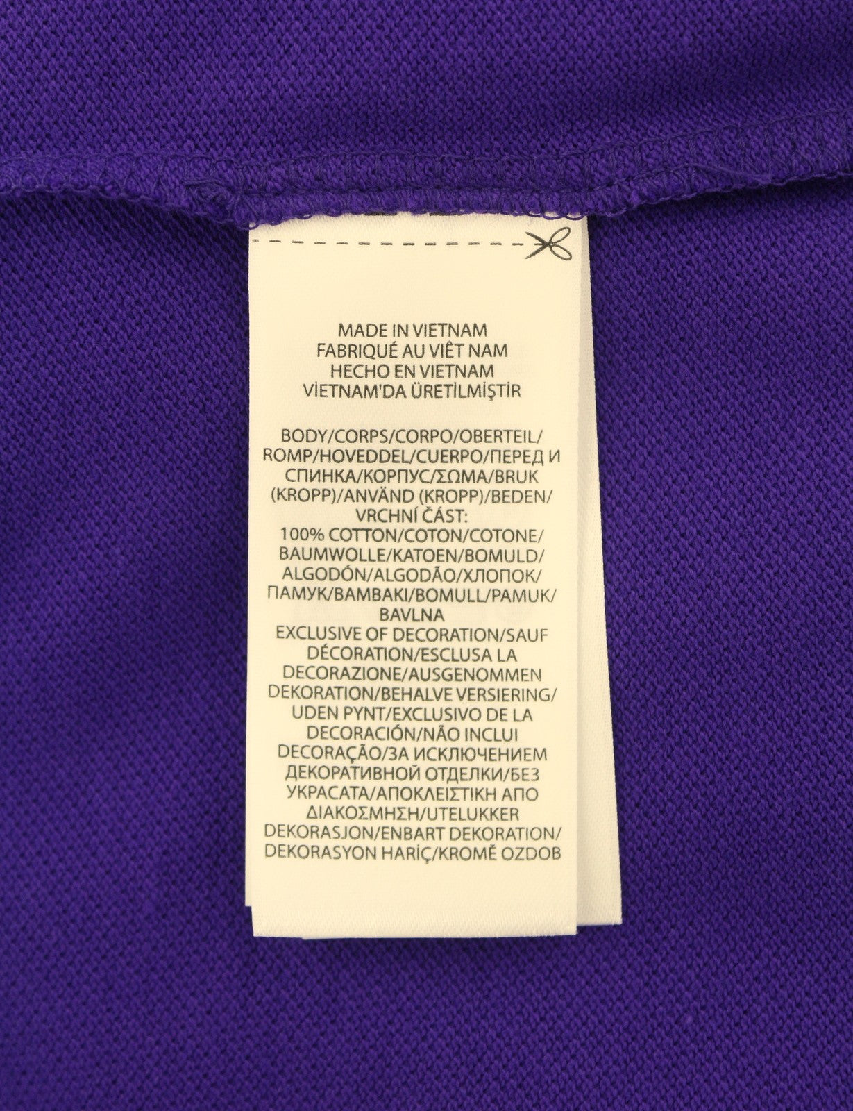RALPH LAUREN Slim Fit Men Polo L Purple Cotton Pony Logo Short Sleeve