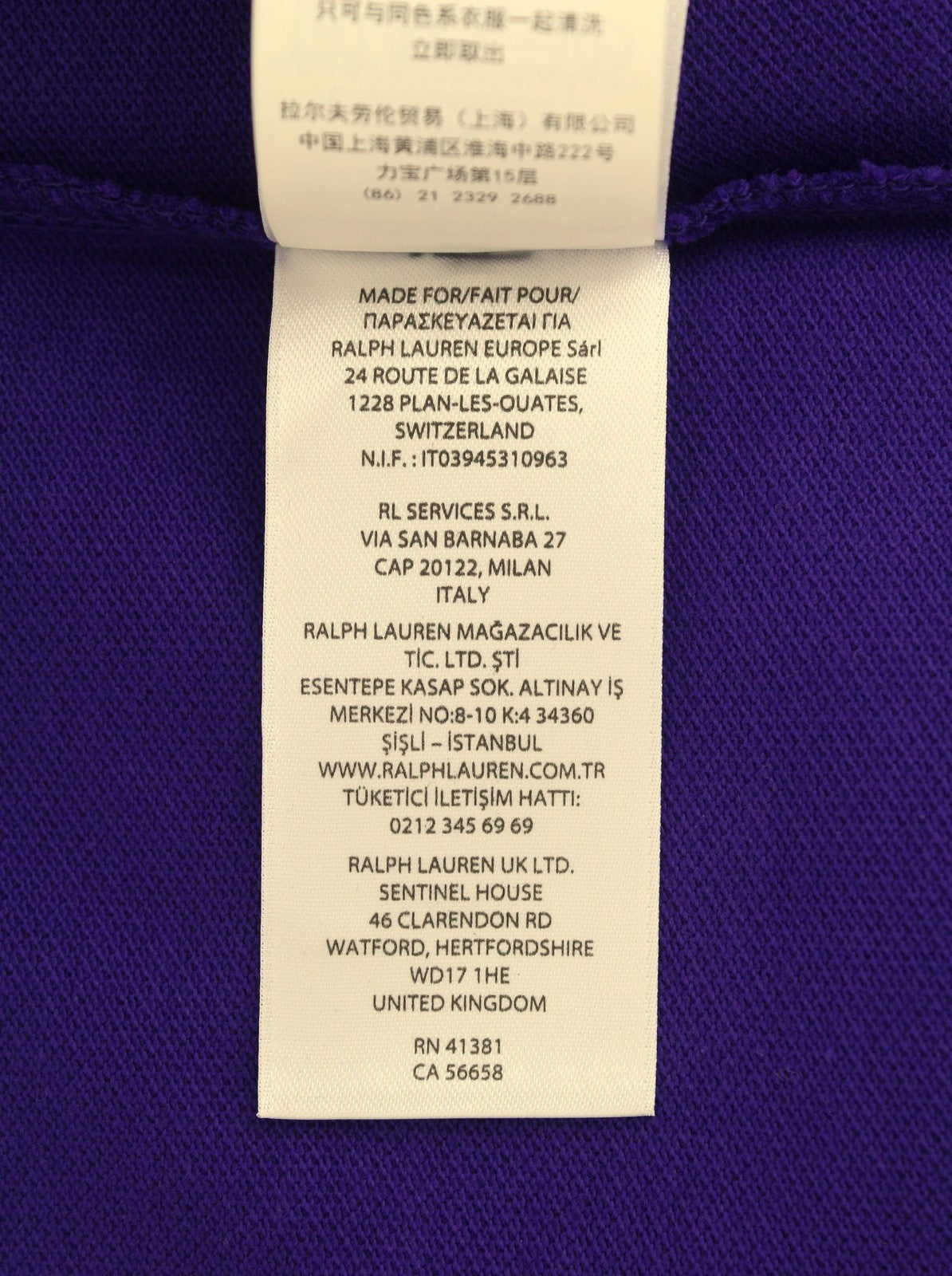 RALPH LAUREN Custom Slim Fit Men Polo M Purple Cotton Pony Logo Short Sleeve