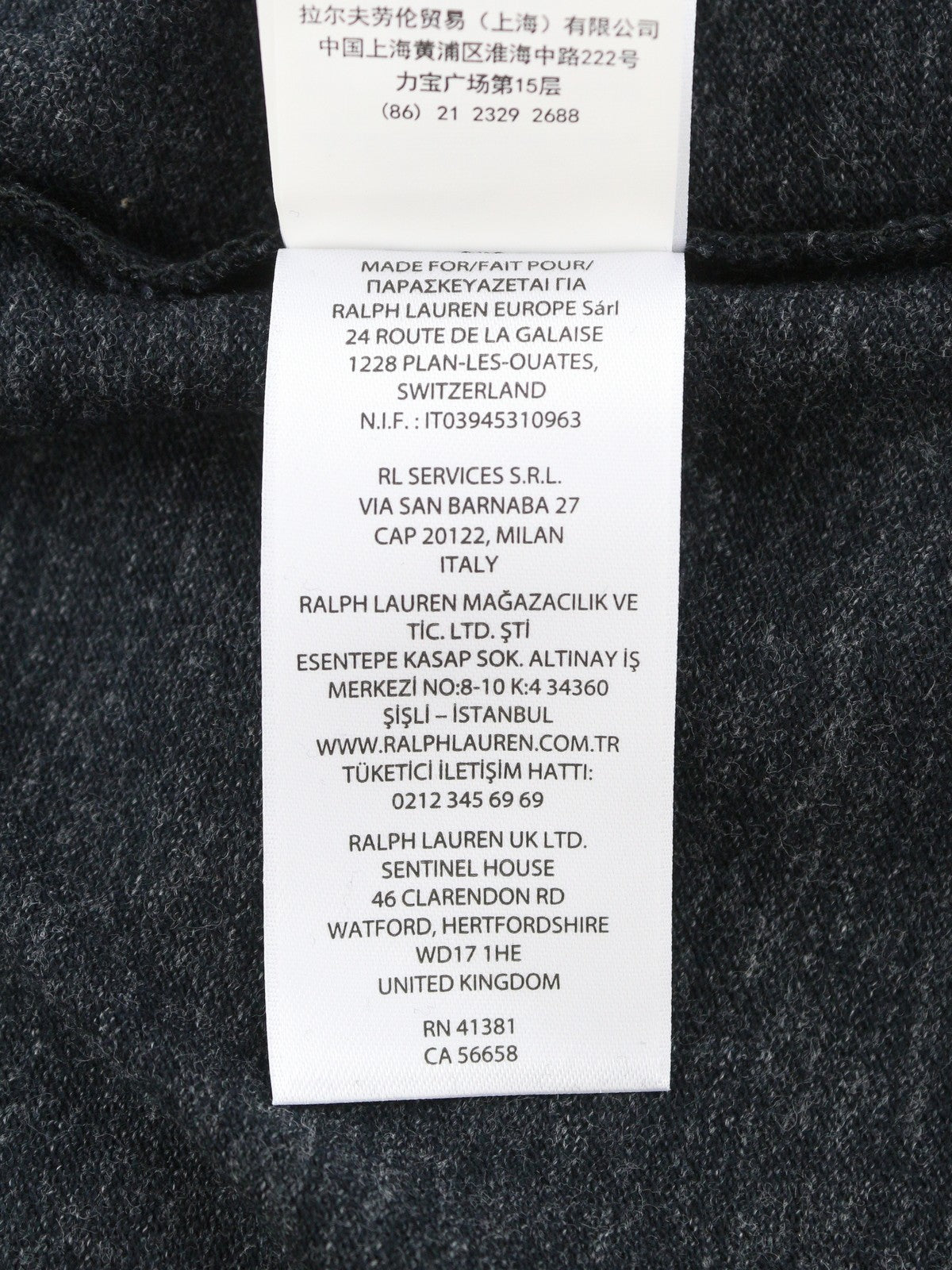 RALPH LAUREN Custom Slim Fit Men Polo 2XL Black Melange Cotton Short Sleeve