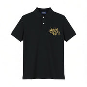 RALPH LAUREN Custom Slim Fit Men Polo S Black Cotton Logo Short Sleeve