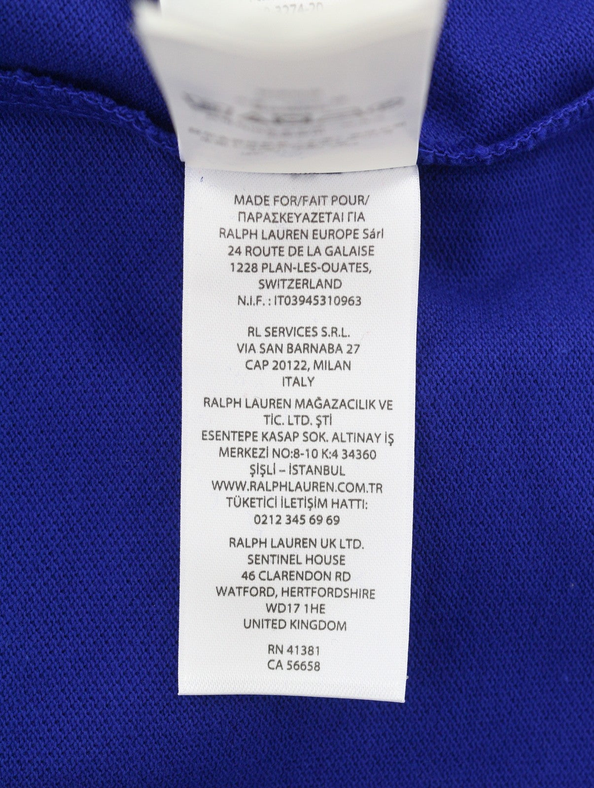 RALPH LAUREN Custom Slim Fit Men Polo M Mid Blue Cotton Logo Short Sleeve