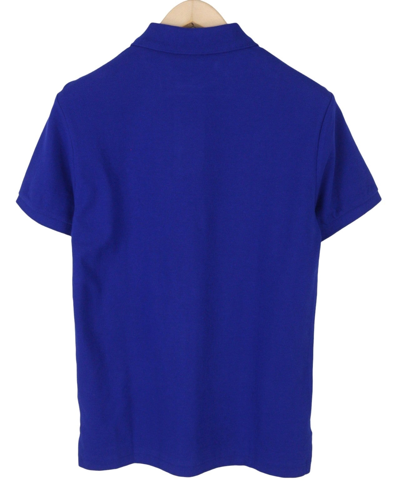 RALPH LAUREN Custom Slim Fit Men Polo 2XL Mid Blue Cotton Logo Short Sleeve