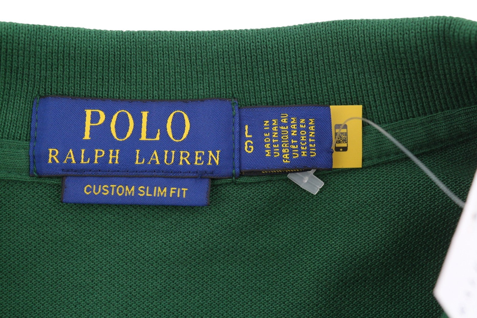 RALPH LAUREN Custom Slim Fit Men Polos L Green Pony Logo Short Sleeve