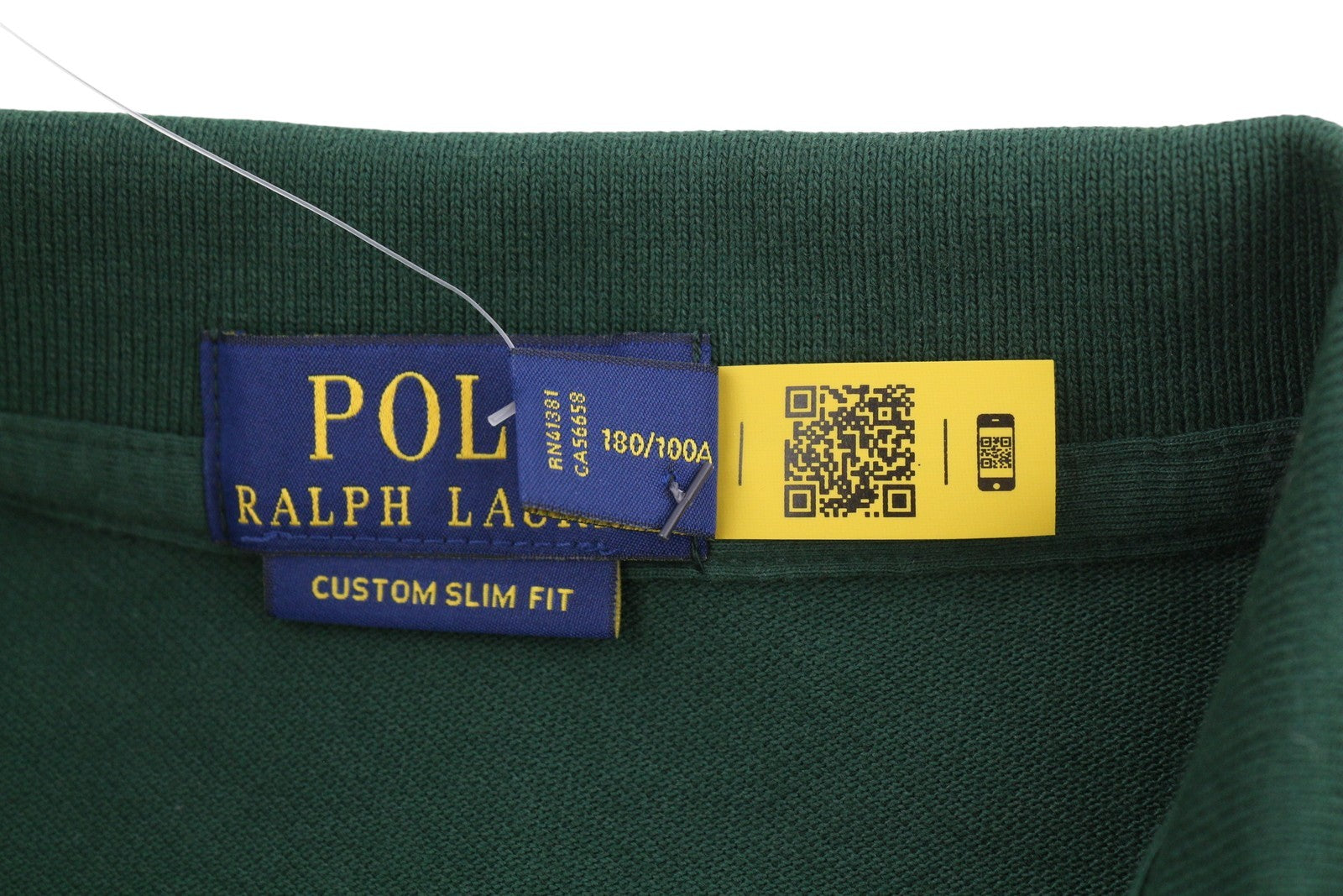 RALPH LAUREN Custom Slim Fit Men Polos L Green Pony Logo Short Sleeve Top