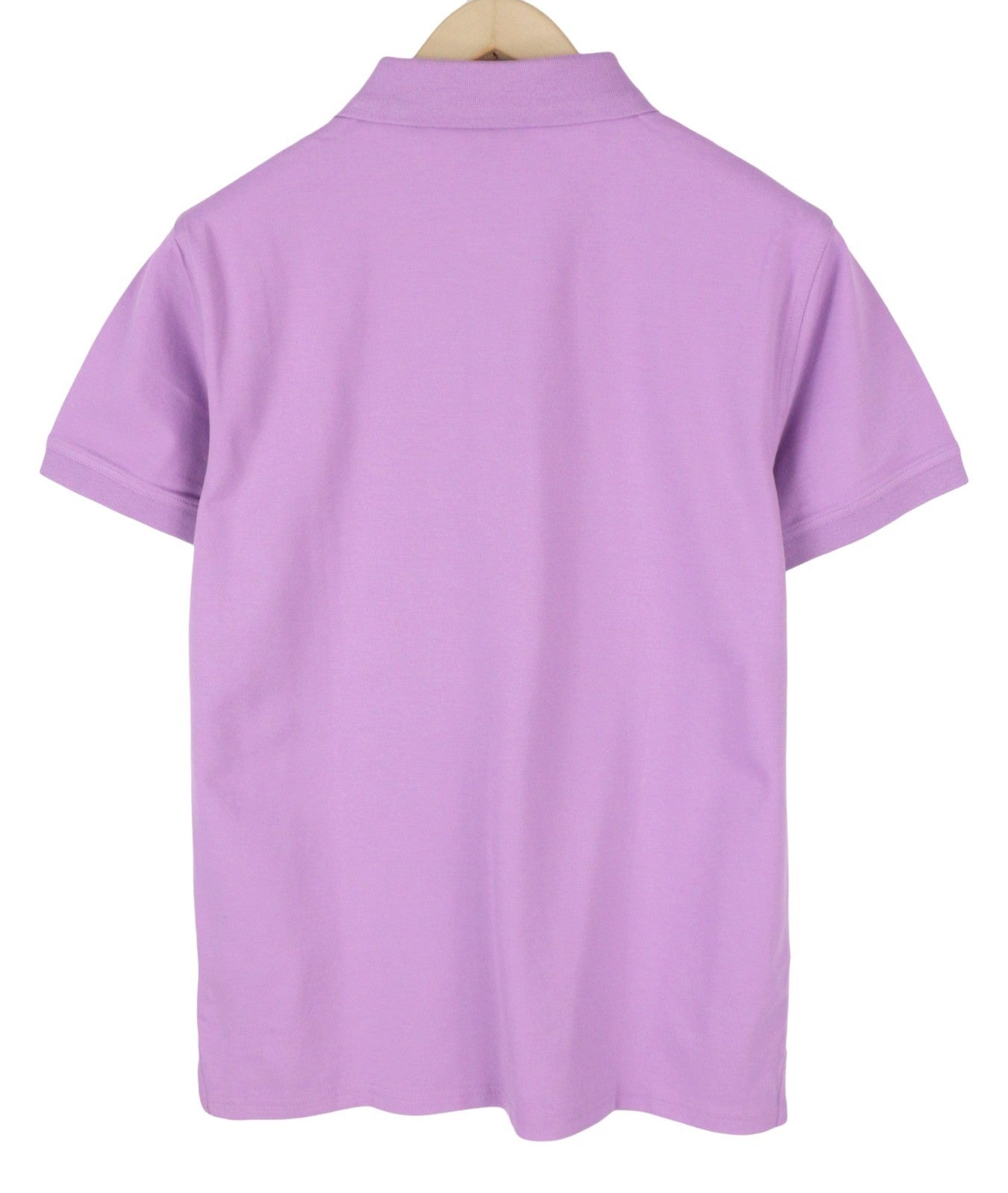 GANT Contrast Collar Pique SS Rugger Men T-Shirt M Lilac Polo Logo