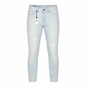 DENHAM Spray Women Jeans W26/L32 Blue Faded Stretch Distressed Skinny Fit