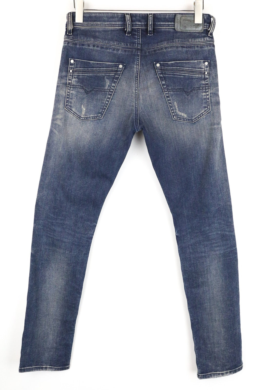 DIESEL Krayver R78U6 Men Jeans W29/L32 Slim Carrot Blue Cotton Stretch Denim
