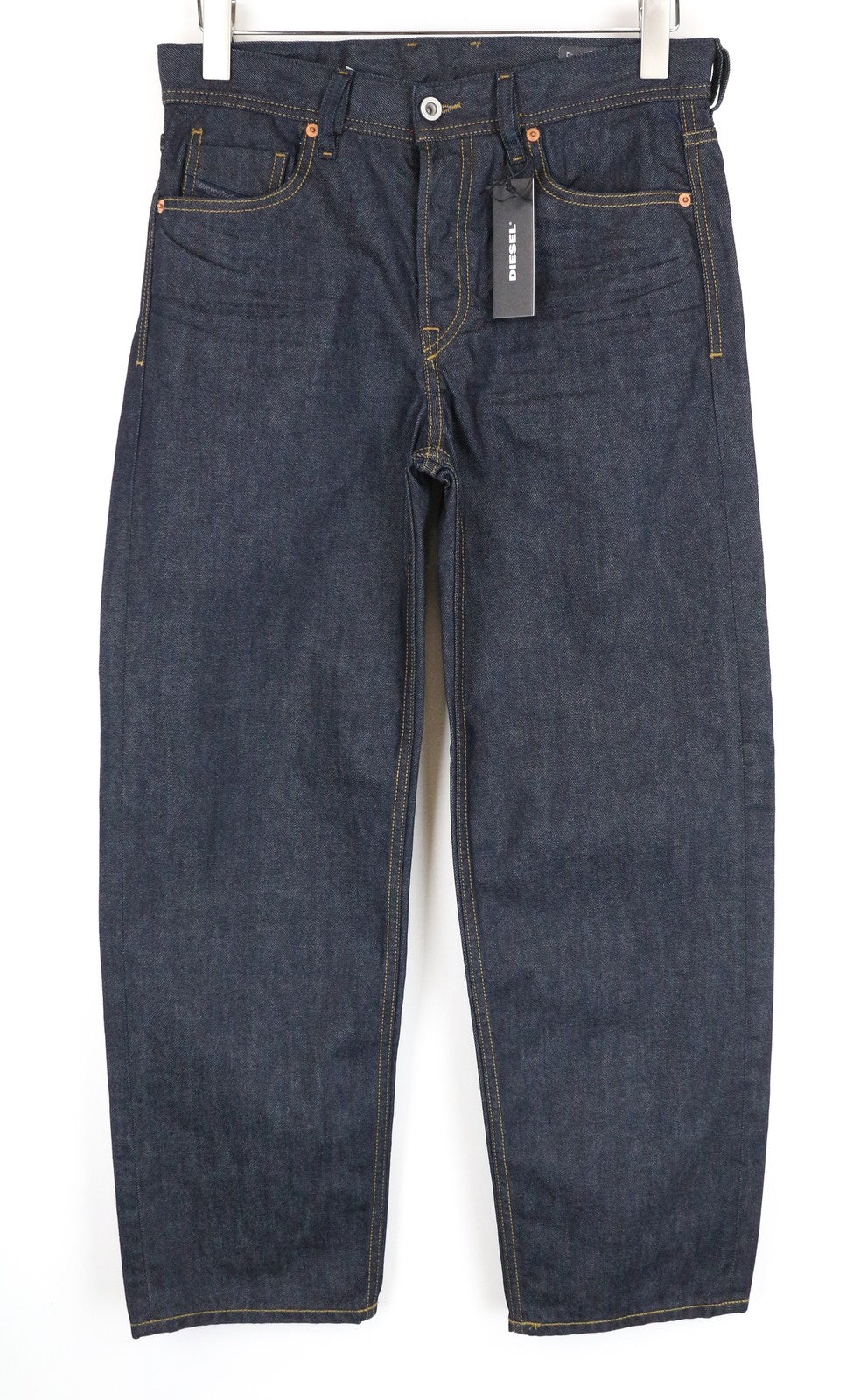 DIESEL Dagh 0088Z Men Jeans W29/L32 Straight Fit Denim Blue Pure Cotton 5-Pocket