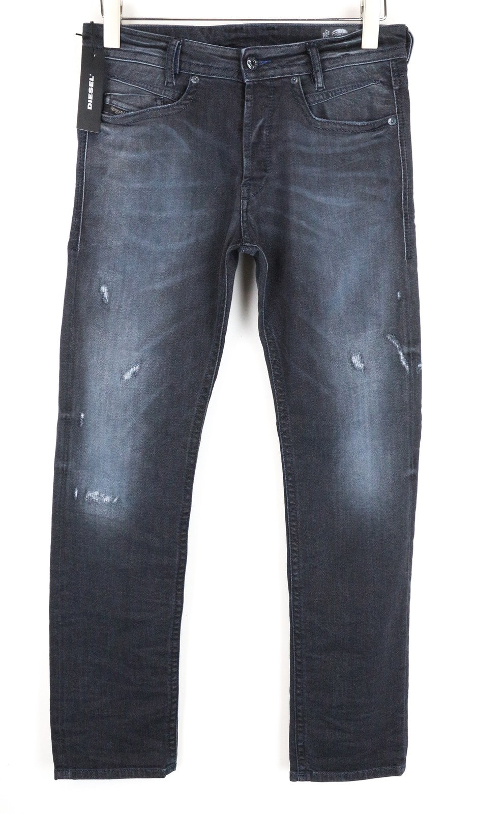 DIESEL Akee 0683Q Men Jeans W29/L30 Slim Tapered Fit Blue Cotton Stretch