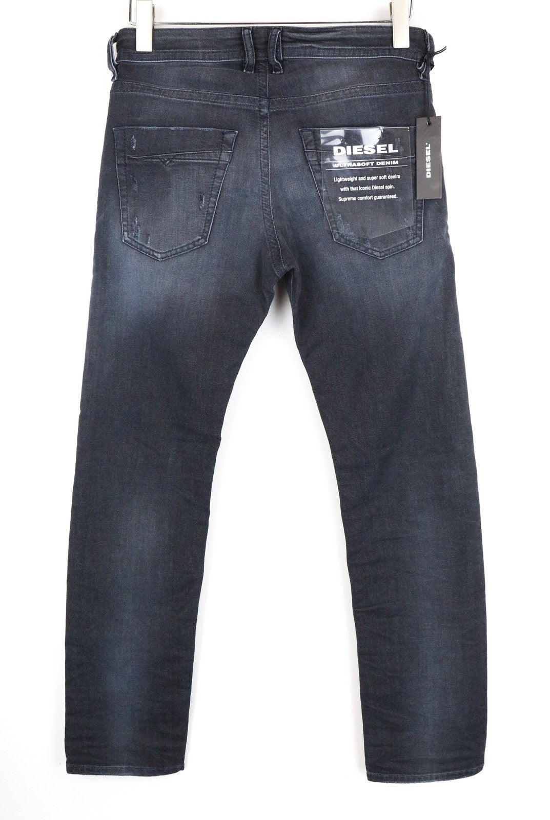 DIESEL Akee 0683Q Men Jeans W29/L30 Slim Tapered Fit Blue Cotton Stretch