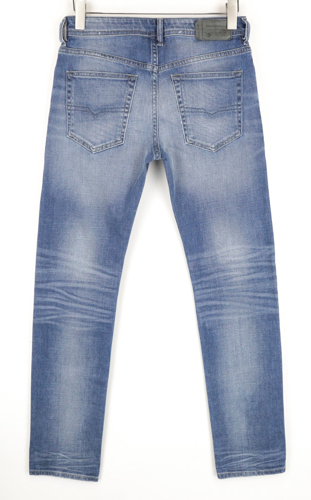 DIESEL Buster R60F8 Men Jeans W28/L32 Blue Slim Tapered Fit Distressed Stretch
