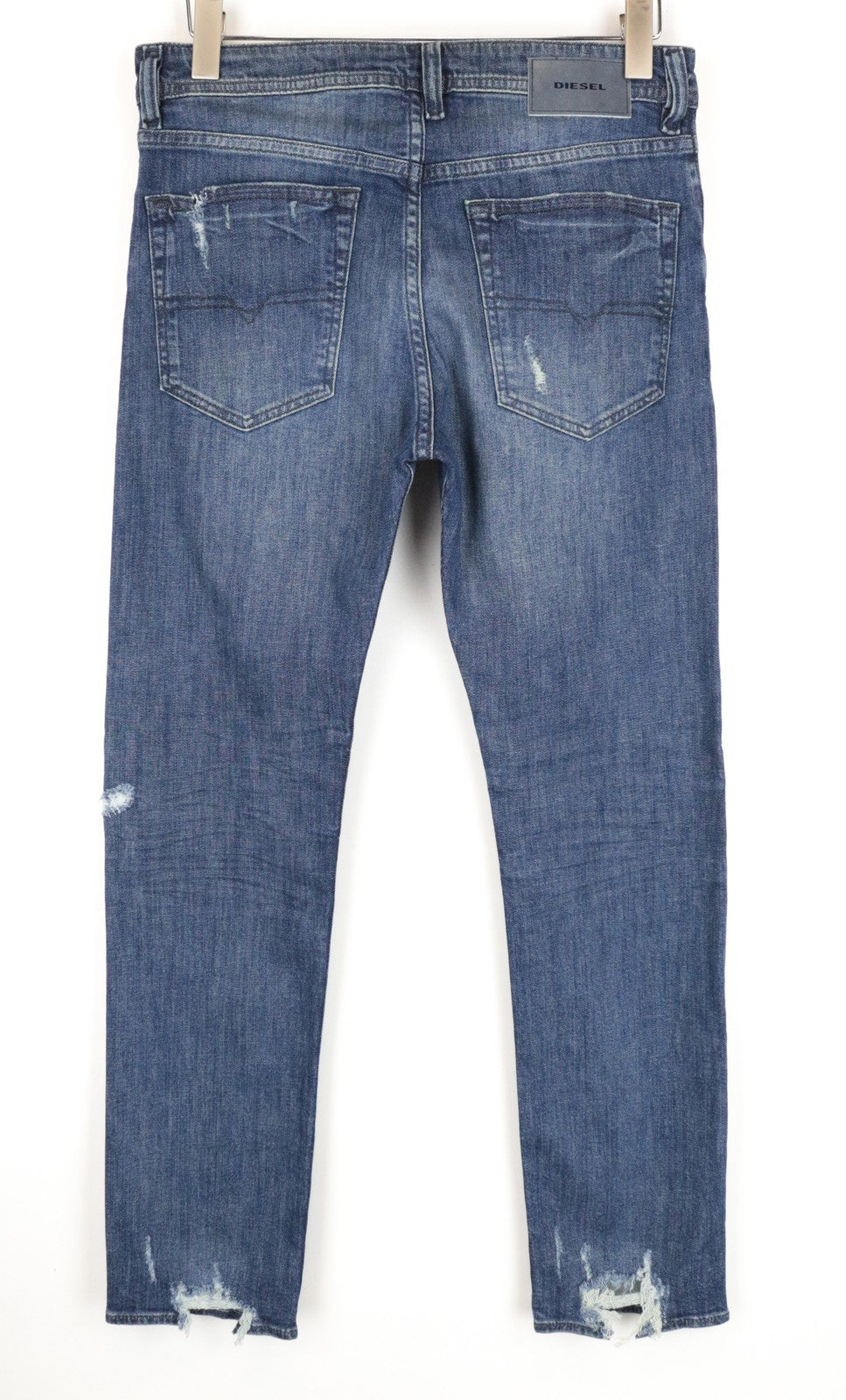 DIESEL Buster CN021 Men Jeans W30/L30 Mid-Blue Distressed Slim Taper Buttoned