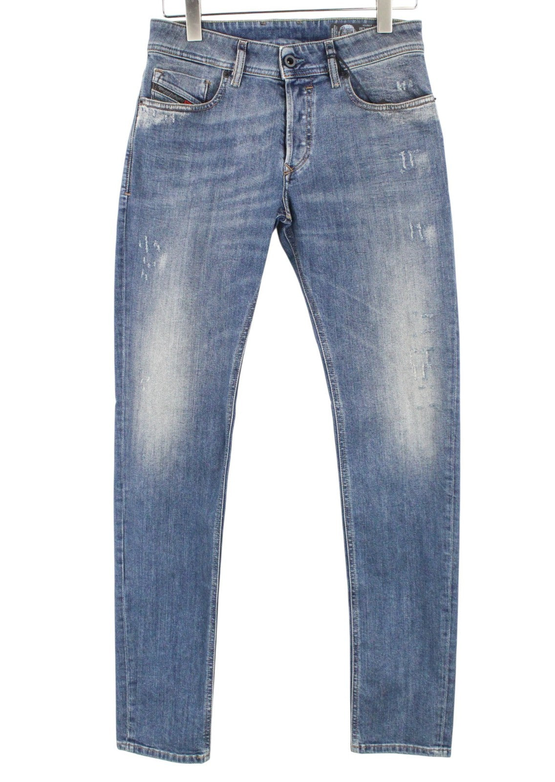 DIESEL Sleenker 069FI Men Jeans W29/L32 Slim Skinny Cotton Stretch Blue 5-Pocket